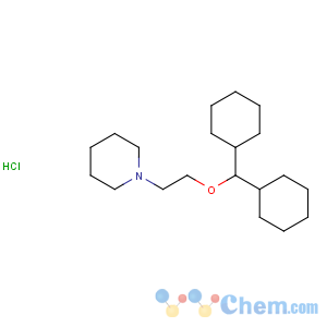 CAS No:102376-35-2 Piperidine,1-[2-(dicyclohexylmethoxy)ethyl]-, hydrochloride (1:1)