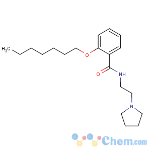 CAS No:10261-48-0 2-heptoxy-N-(2-pyrrolidin-1-ylethyl)benzamide