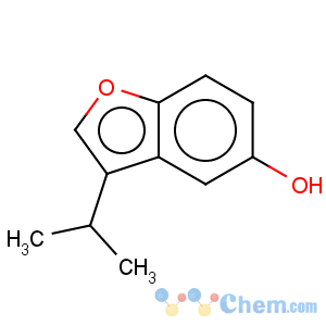 CAS No:102611-86-9 5-Benzofuranol,3-(1-methylethyl)-
