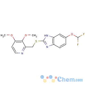 CAS No:102625-64-9 6-(difluoromethoxy)-2-[(3,<br />4-dimethoxypyridin-2-yl)methylsulfanyl]-1H-benzimidazole