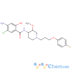 CAS No:102671-04-5 Benzamide,4-amino-5-chloro-N-[1-[3-(4-fluorophenoxy)propyl]-3-methoxy-4-piperidinyl]-2-hydroxy-,cis- (9CI)