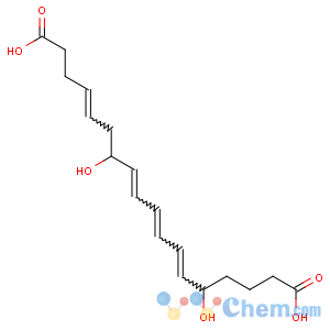 CAS No:102674-12-4 4,8,10,12-Octadecatetraenedioicacid, 7,14-dihydroxy-, (4Z,7R,8E,10E,12Z,14S)-