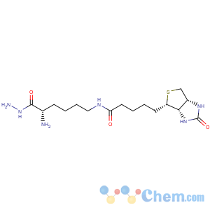 CAS No:102743-85-1 L-Lysine,N6-[5-[(3aS,4S,6aR)-hexahydro-2-oxo-1H-thieno[3,4-d]imidazol-4-yl]-1-oxopentyl]-,hydrazide