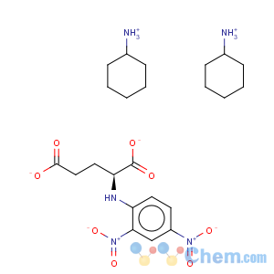 CAS No:102783-75-5 N-2,4-DNP-L-GLUTAMIC ACID DI(MONOCYCLOHEXYLAMMONIUM) SALT