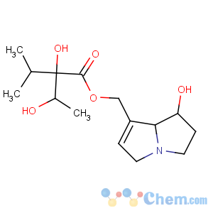 CAS No:10285-07-1 Butanoic acid,2,3-dihydroxy-2-(1-methylethyl)-,[(1R,7aR)-2,3,5,7a-tetrahydro-1-hydroxy-1H-pyrrolizin-7-yl]methyl ester,(2S,3S)-