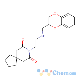 CAS No:102908-59-8 8-[2-(2,3-dihydro-1,<br />4-benzodioxin-3-ylmethylamino)ethyl]-8-azaspiro[4.5]decane-7,9-dione