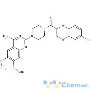 CAS No:102932-28-5 Methanone,[4-(4-amino-6,7-dimethoxy-2-quinazolinyl)-1-piperazinyl](2,3-dihydro-6-hydroxy-1,4-benzodioxin-2-yl)-