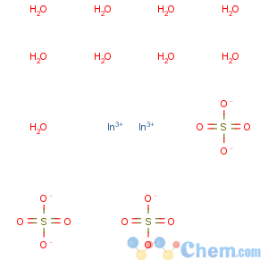 CAS No:10294-68-5 Sulfuric acid,indium(3+) salt (3:2), nonahydrate (8CI,9CI)