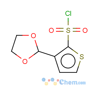 CAS No:103011-38-7 2-Thiophenesulfonylchloride, 3-(1,3-dioxolan-2-yl)-