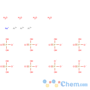 CAS No:10305-76-7 Phosphoric acid,aluminum sodium salt (8:3:1), tetrahydrate (8CI,9CI)