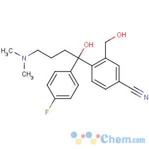 CAS No:103146-25-4 4-[4-(dimethylamino)-1-(4-fluorophenyl)-1-hydroxybutyl]-3-<br />(hydroxymethyl)benzonitrile
