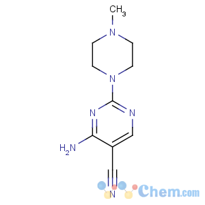 CAS No:103151-40-2 4-amino-2-(4-methylpiperazin-1-yl)pyrimidine-5-carbonitrile