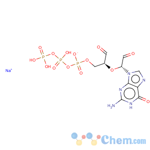 CAS No:103192-45-6 Triphosphoric acid,P-[2-[1-(2-amino-1,6-dihydro-6-oxo-9H-purin-9-yl)-2-oxoethoxy]-3-oxopropyl]ester, trisodium salt (9CI)