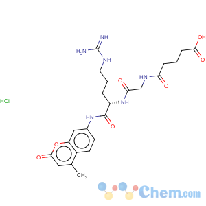 CAS No:103213-40-7 L-Argininamide,N-(4-carboxy-1-oxobutyl)glycyl-N-(4-methyl-2-oxo-2H-1-benzopyran-7-yl)-,monohydrochloride (9CI)