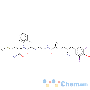 CAS No:103226-15-9 L-Methioninamide,3,5-diiodo-L-tyrosyl-D-alanylglycyl-L-phenylalanyl- (9CI)