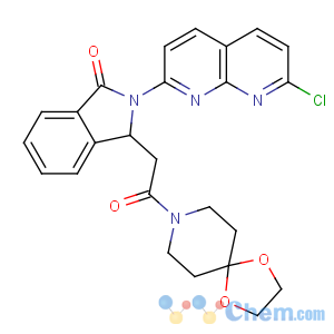 CAS No:103255-66-9 2-(7-chloro-1,8-naphthyridin-2-yl)-3-[2-(1,<br />4-dioxa-8-azaspiro[4.5]decan-8-yl)-2-oxoethyl]-3H-isoindol-1-one