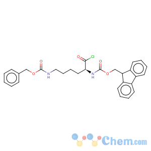 CAS No:103321-56-8 Carbamic acid,[(5S)-5-(chlorocarbonyl)-5-[[(9H-fluoren-9-ylmethoxy)carbonyl]amino]pentyl]-,phenylmethyl ester (9CI)