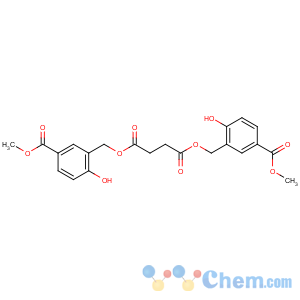 CAS No:103456-50-4 Butanedioic acid,bis[[2-hydroxy-5-(methoxycarbonyl)phenyl]methyl] ester (9CI)