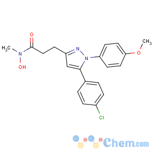 CAS No:103475-41-8 3-[5-(4-chlorophenyl)-1-(4-methoxyphenyl)pyrazol-3-yl]-N-hydroxy-N-<br />methylpropanamide