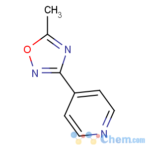 CAS No:10350-70-6 5-methyl-3-pyridin-4-yl-1,2,4-oxadiazole