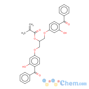 CAS No:103637-48-5 2-Propenoicacid, 2-methyl-,2-(4-benzoyl-3-hydroxyphenoxy)-1-[(4-benzoyl-3-hydroxyphenoxy)methyl]ethylester