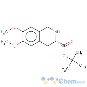 CAS No:103733-31-9 3-Isoquinolinecarboxylicacid, 1,2,3,4-tetrahydro-6,7-dimethoxy-, 1,1-dimethylethyl ester, (S)- (9CI)