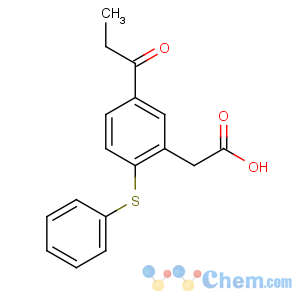 CAS No:103918-73-6 2-(2-phenylsulfanyl-5-propanoylphenyl)acetic acid