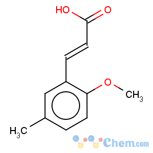 CAS No:103986-76-1 2-Propenoicacid, 3-(2-methoxy-5-methylphenyl)-