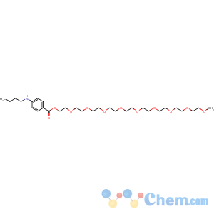 CAS No:104-31-4 2-[2-[2-[2-[2-[2-[2-[2-(2-methoxyethoxy)ethoxy]ethoxy]ethoxy]ethoxy]<br />ethoxy]ethoxy]ethoxy]ethyl 4-(butylamino)benzoate
