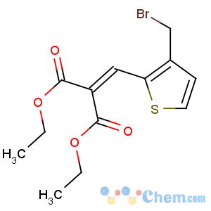 CAS No:104085-30-5 diethyl 2-[[3-(bromomethyl)thiophen-2-yl]methylidene]propanedioate