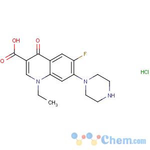 CAS No:104142-93-0 1-ethyl-6-fluoro-4-oxo-7-piperazin-1-ylquinoline-3-carboxylic<br />acid