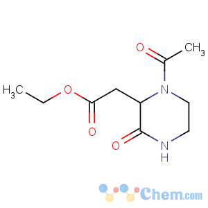 CAS No:104143-60-4 2-Piperazineaceticacid, 1-acetyl-3-oxo-, ethyl ester