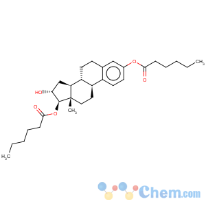 CAS No:104202-96-2 Estra-1,3,5(10)-triene-3,16,17-triol,3,17-dihexanoate, (16a,17b)- (9CI)