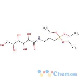 CAS No:104275-58-3 (2R,3S,4R,5R)-2,3,4,5,<br />6-pentahydroxy-N-(3-triethoxysilylpropyl)hexanamide