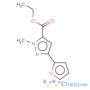 CAS No:104295-62-7 1H-Pyrazole-5-carboxylicacid, 3-(2-furanyl)-1-methyl-, ethyl ester