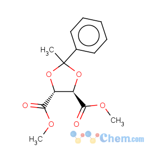 CAS No:104333-83-7 1,3-Dioxolane-4,5-dicarboxylicacid, 2-methyl-2-phenyl-, 4,5-dimethyl ester, (4R,5R)-