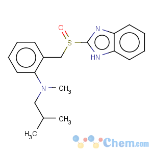 CAS No:104340-86-5 Benzenamine,2-[(1H-benzimidazol-2-ylsulfinyl)methyl]-N-methyl-N-(2-methylpropyl)-