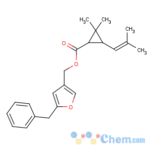 CAS No:10453-86-8 (5-benzylfuran-3-yl)methyl<br />2,2-dimethyl-3-(2-methylprop-1-enyl)cyclopropane-1-carboxylate
