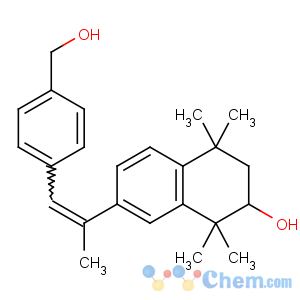 CAS No:104561-36-6 7-[(E)-1-[4-(hydroxymethyl)phenyl]prop-1-en-2-yl]-1,1,4,4-tetramethyl-2,<br />3-dihydronaphthalen-2-ol
