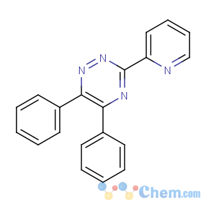 CAS No:1046-56-6 5,6-diphenyl-3-pyridin-2-yl-1,2,4-triazine