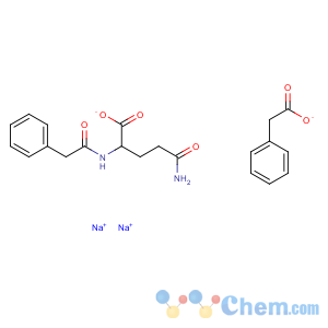 CAS No:104624-98-8 L-Glutamine,N2-(phenylacetyl)-,monosodium salt,mixt. with sodium benzeneacetate 