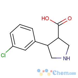 CAS No:1047651-80-8 (3S,4R)-4-(3-chlorophenyl)pyrrolidine-3-carboxylic acid