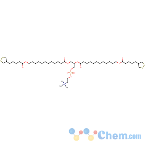 CAS No:104778-79-2 Ethanaminium,2-[[[2,3-bis[[12-[[5-(1,2-dithiolan-4-yl)-1-oxopentyl]oxy]-1-oxododecyl]oxy]propoxy]hydroxyphosphinyl]oxy]-N,N,N-trimethyl-,inner salt