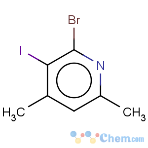 CAS No:104830-09-3 Pyridine,2-bromo-3-iodo-4,6-dimethyl-