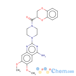 CAS No:104874-86-4 Methanone,[4-(4-amino-6,7-dimethoxy-2-quinazolinyl)-1-piperazinyl][(2S)-2,3-dihydro-1,4-benzodioxin-2-yl]-