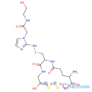 CAS No:104939-14-2 Glycine, N-[N-L-g-glutamyl-S-[[1-[2-[(2-hydroxyethyl)amino]-2-oxoethyl]-1H-imidazol-2-yl]amino]-L-cysteinyl]-(9CI)