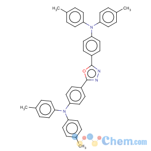 CAS No:104989-09-5 Benzenamine,4,4'-(1,3,4-oxadiazole-2,5-diyl)bis[N,N-bis(4-methylphenyl)-