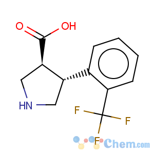 CAS No:1049978-59-7 (3S,4R)-4-(2-(Trifluoromethyl)phenyl)pyrrolidine-3-carboxylic acid