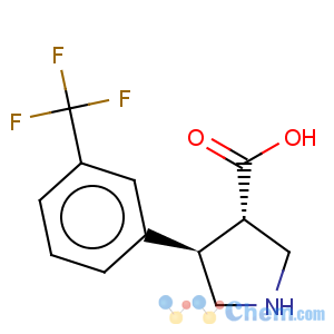 CAS No:1049978-65-5 (3S,4R)-4-(3-(Trifluoromethyl)phenyl)pyrrolidine-3-carboxylic acid