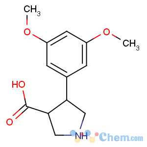 CAS No:1049980-13-3 (3S,4R)-4-(3,5-dimethoxyphenyl)pyrrolidine-3-carboxylic acid